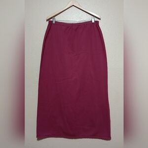 Women's Cranberry Maxi Knit Skirt